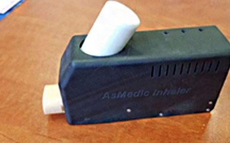 Reusable inhaler that includes disposable low cost medicine filled in capsule